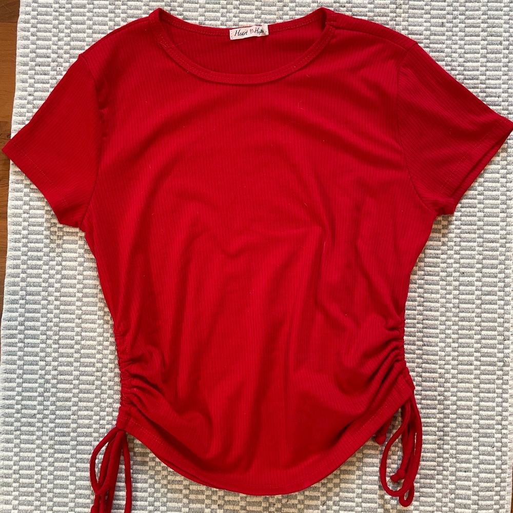 Red Cropped Tee